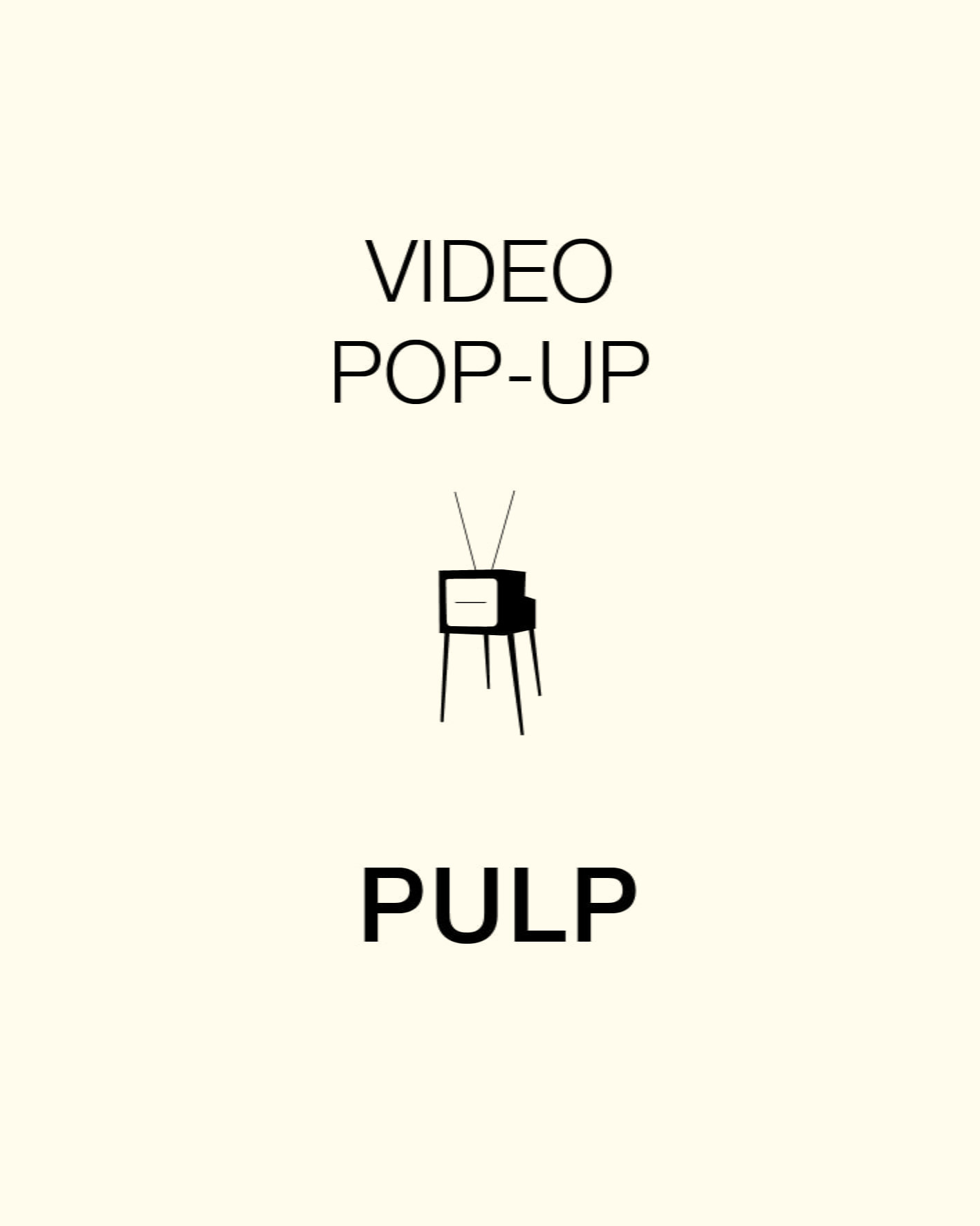 VIDEO POP-UP